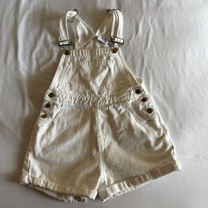 Princess Polly white denim overalls